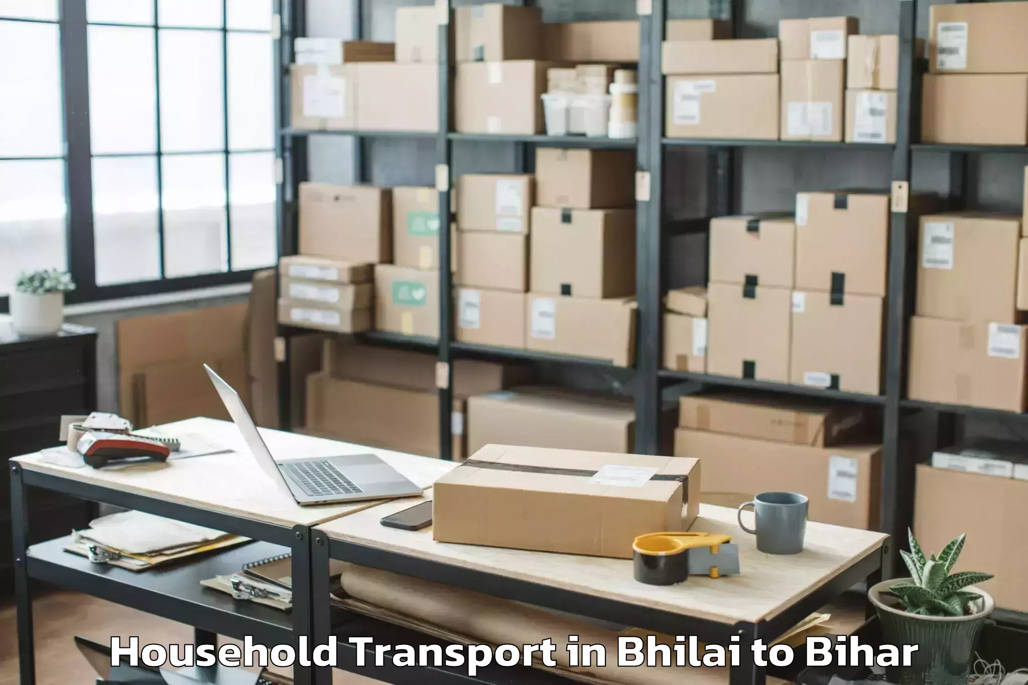 Professional Bhilai to Madhipura Household Transport